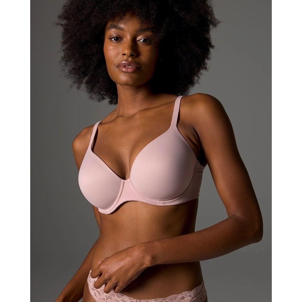 SOMA Embraceable Full Coverage Bra Beige Pink Underwire Womens 36DDD